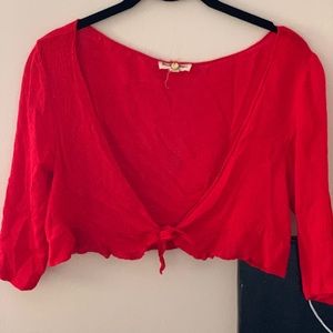 for love & lemons swim coverup crop